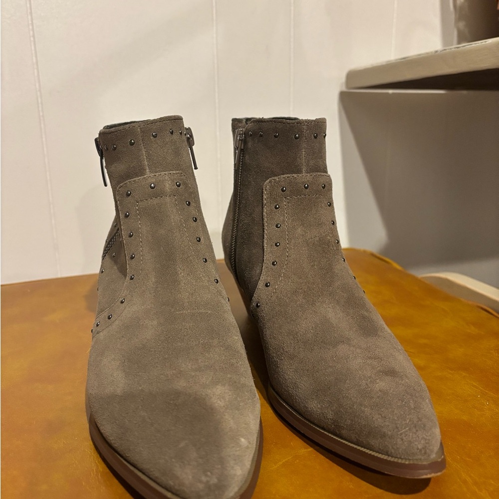 Womens Marc Fisher Suede Ankle Boots - Brown
